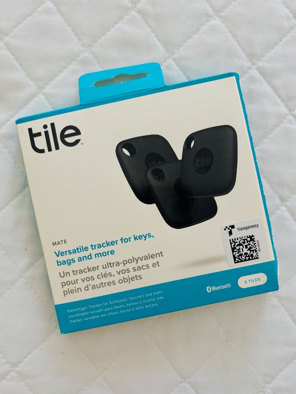 Tile Mate Bluetooth Tracker -  3-Pack - Black - NEW!